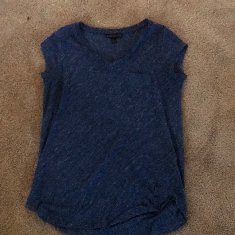Blue see through shirt